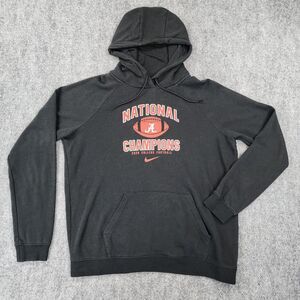 Alabama Crimson Tide Hoodie Womens Large Nike Varsity Fleece National Champions